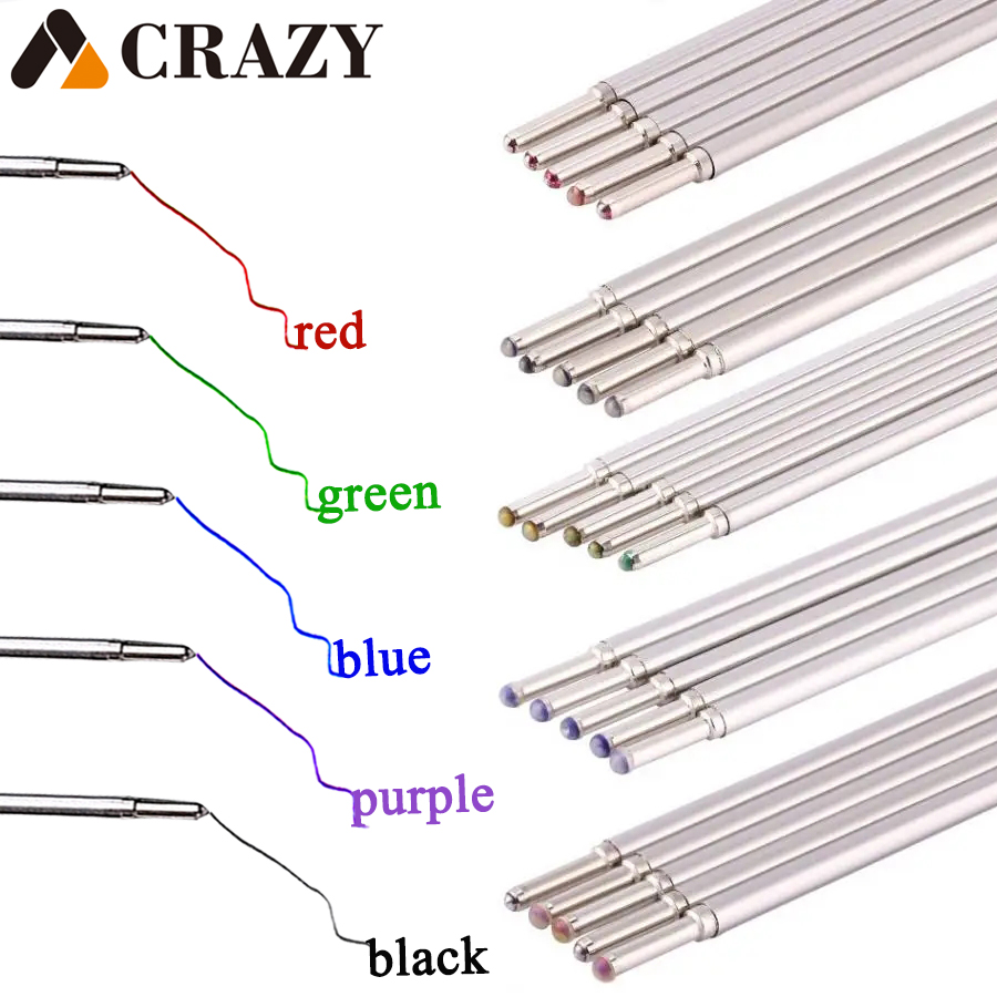 50/20/5pcs Tattoo Transfer Pen Refill Non-toxic Double Slider Marker Pen For Drawing Flash On Skin Pen Doodler Accessories