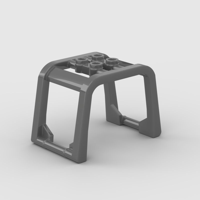 CRASH BAR 4X6X3* D118 5 piezas DIY bloque para iluminar ladrillo parte No. 64450 Compatible con otras partículas de ensamblaje