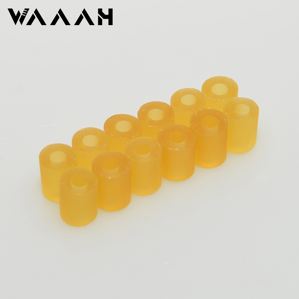 12 Uds pastillas de guitarra tubo de resorte de goma para ajuste de altura piezas de pastillas de bajo de guitarra ST TL