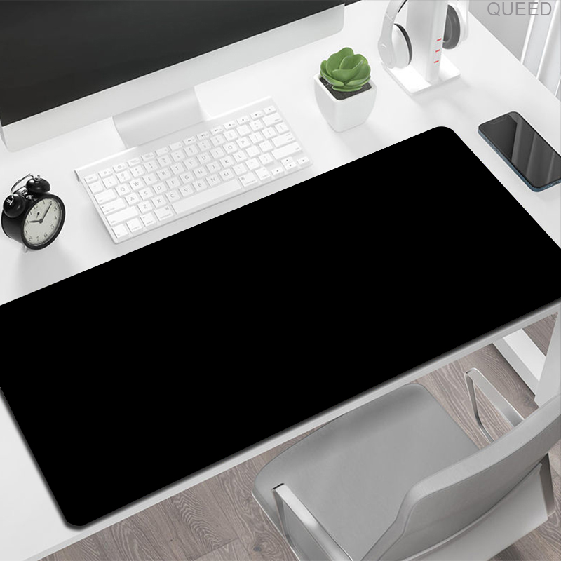 Black Large Mouse Pad Anime Gamer Keyboard Desk Mat Xxl Gaming Accessories Pc Cabinet Games Computer Lockrand Mousepad 90x40cm