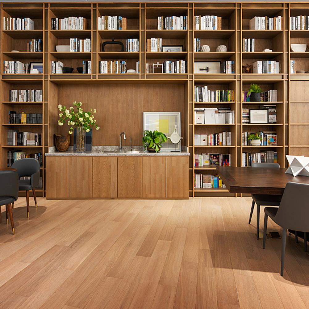【Breeins】 Planches de sol stratifiées auto-adhésives en bois PVC pour la décoration intérieure plancher en PVC auto-adhésif en grain de bois réaliste rustique