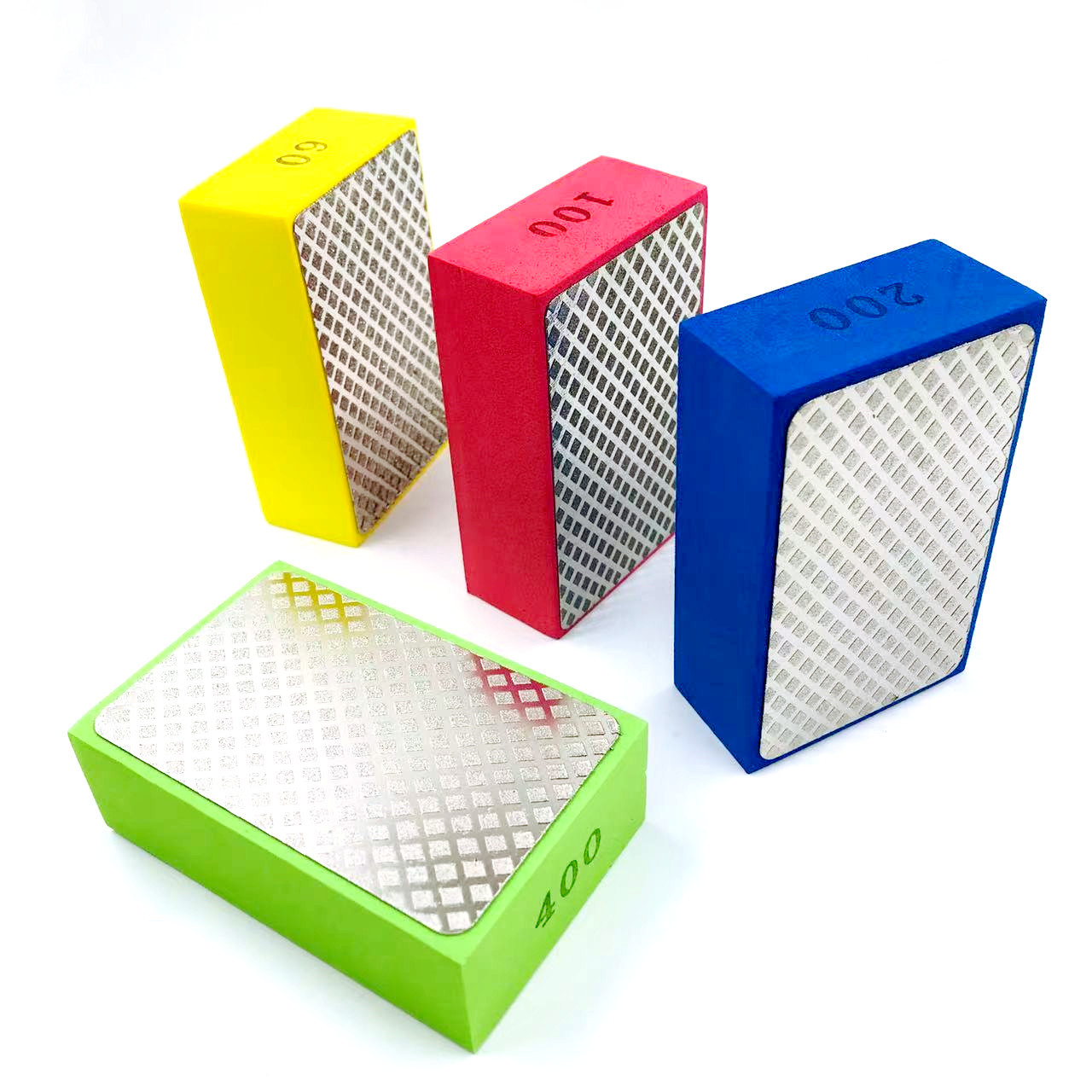 Diamant-Handpolierpads, 93 mm x 58 mm, Fliesen, Glas, Schleifblock, Pad, Stein, Marmor, Keramik, Schleifscheibe