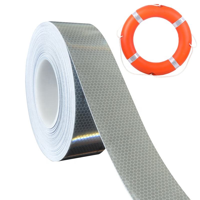 Cinta reflectante SOLAS para uso marino, 5cm x 10m/rollo, tiras reflectantes adhesivas de alta visibilidad, pegatinas impermeables para anillos salvavidas o ropa