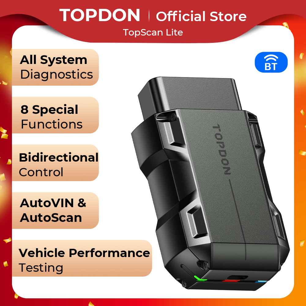 TopScan TopScan Lite Smart narzędzie diagnostyczne przewodnik naprawy DTC czytnik kodów Bluetooth OBD2