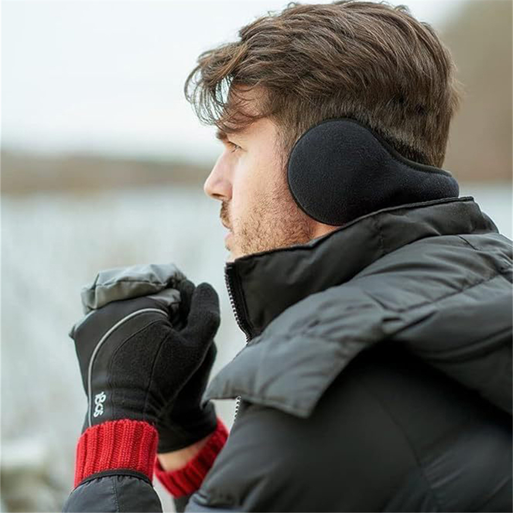 Winter Warme Pelz Ohrenschützer für Samt Ohrenschützer Verdicken Versenkbare Wärmer Ohr Abdeckung Outdoor Radfahren Ski Plüsch Gehörschutz