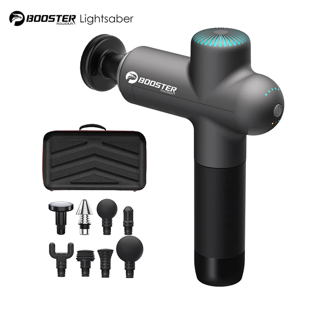 Booster Massage Gun Elektrische Nek Massager 7.4V Smart Hit Fascia Gun voor Lichaamsmassage Ontspanning Fitness Elektrische Spier Massag