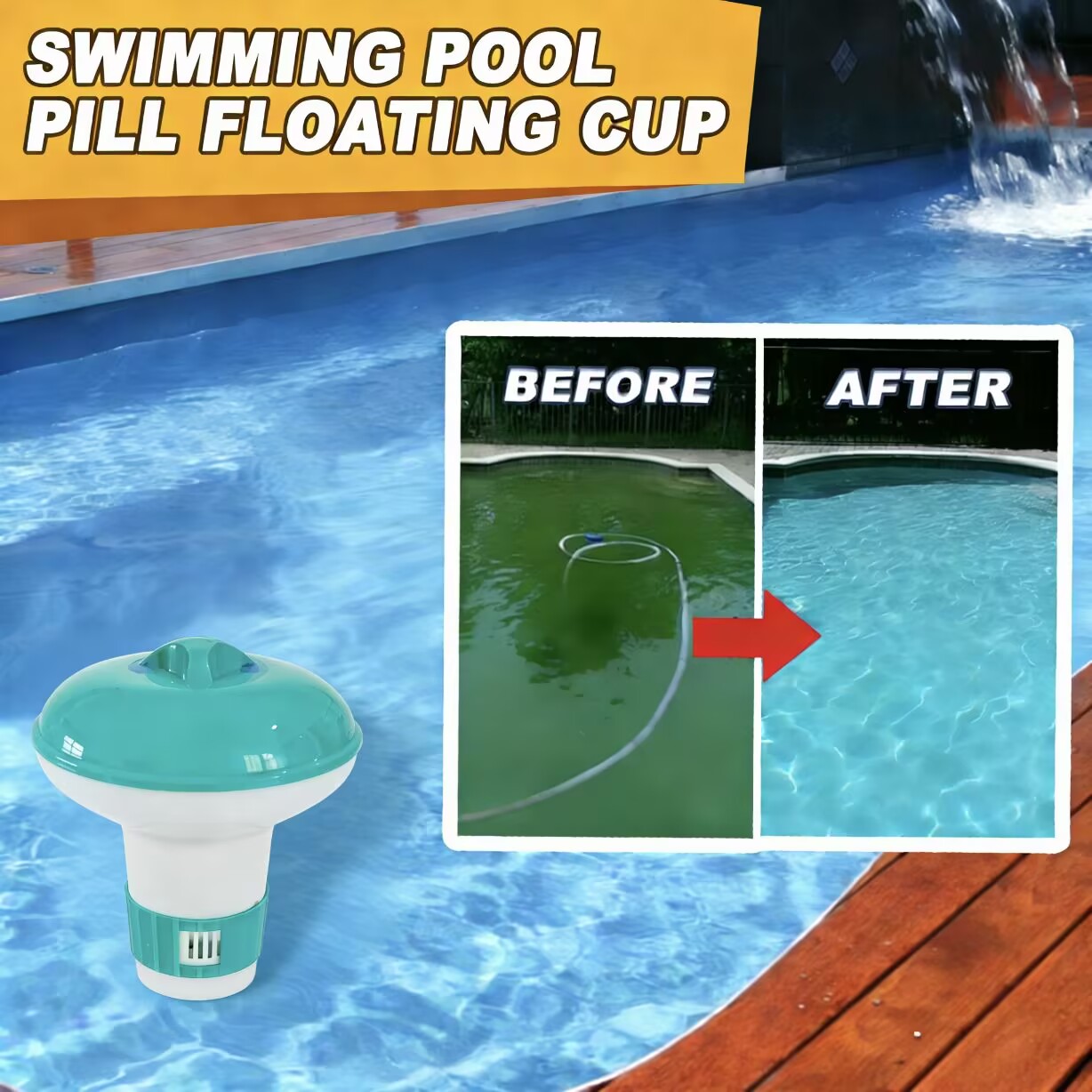 Flotador químico para piscina, tabletas de cloro y bromo, aplicador dispensador flotante, Spa para natación, bañera de hidromasaje