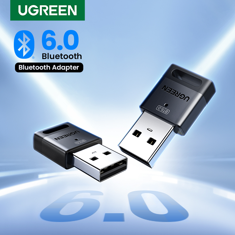 USB-адаптер UGREEN Bluetooth, ключ Bluetooth 6.0 для ПК Windows 11/10/8.1, Bluetooth-приемник и передатчик для клавиатуры/мыши