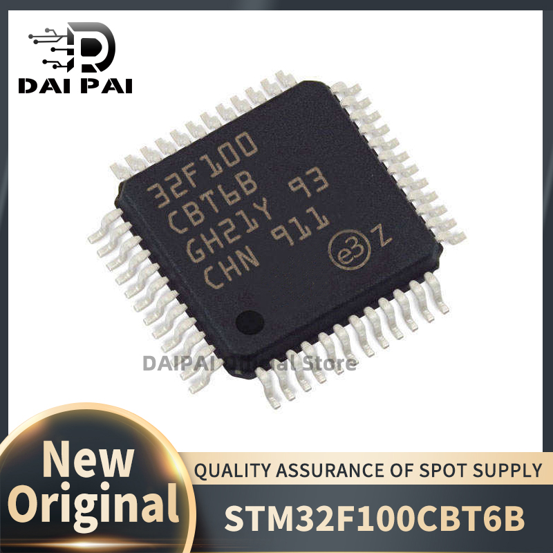 (10 stks-50 stks/partij) 100% Nieuwe originele STM32F100CBT6B STM32F100CBT6 F100CBT6 STM32F100CBT6BTR Chipset