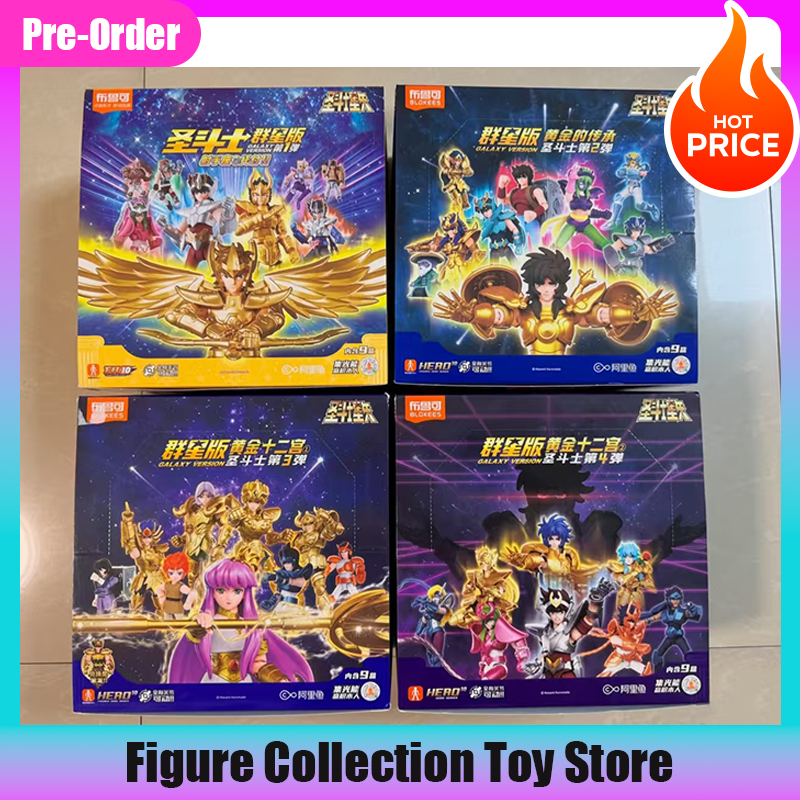 Blokees Saint Seiya Versione Galassia Vol.4 Gold Zodiac Anime Saga Vergine Action Figure Modello Assemblabile Giocattolo da Collezione