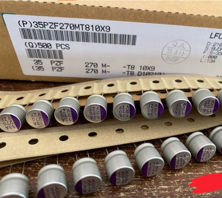 30 stks/partij Originele Japanse Rubycon 35 V 270 UF PZF 10X9 MM Geleidende Solid State Condensator Polymeer Hybride Gratis Verzending