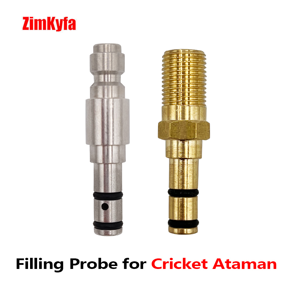 Adaptador de carregamento de recarga rápida de sonda de enchimento de ar para Kalibr Cricket Ataman Horhe Jager, haste reta ou anel de vedação de 6,38 mm de diâmetro