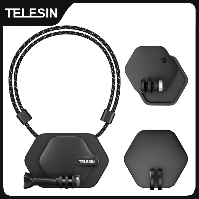 TELESIN Magnetyczny uchwyt na szyję do kamery Wiszący uchwyt Quick Release do kamer GoPro 12 11 10 Action 4 insta360 X3