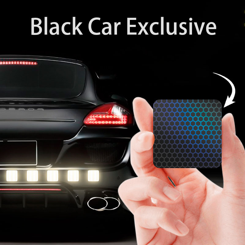 Black Reflective Strips Sticker Adhesive Safety Mark Warning Tape Bike Automobile Motorcycle Car Styling Anti Scratch Stickers