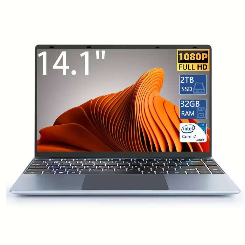 Laptop da Gaming con Intel Core i7-8650U, 32GB RAM, 1TB/2TB SSD, 1920*1080 HD, per Ufficio e Studio, Windows 11 Pro, Notebook Ultra-Sottile