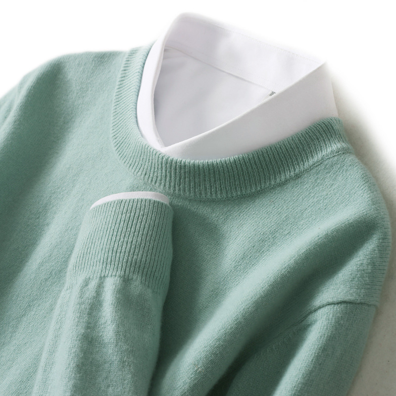Herbst Winter Männer Kaschmir Pullover Oansatz Weiche Warme Pullover Männlich Lose Gestrickte Hemd Koreanische männer winter bluse