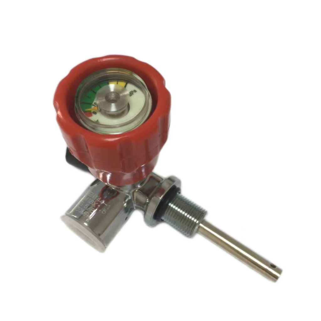 Válvula de cilindro de fibra de carbono Acecare Hpa Válvula de tanque M18 * 1.5 enchimento de ar 30Mpa