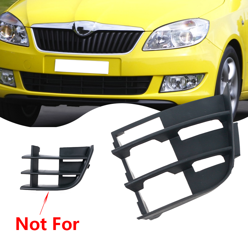 For Skoda Fabia 2011 2012 2013 2014 Car Front Lower Bumper Small Grille Vent Cover Front Fog Light Cover Accessories