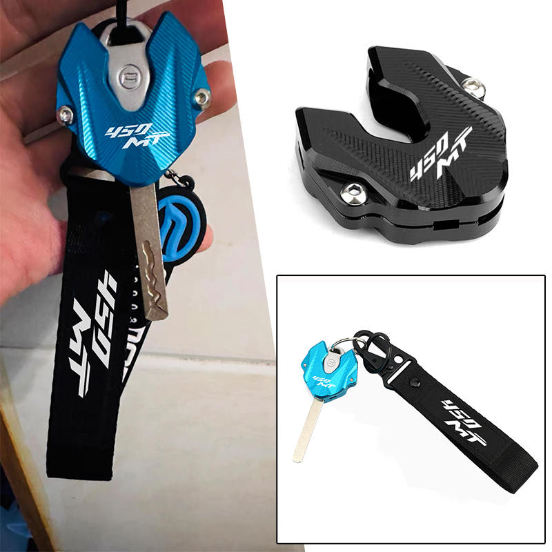 Motorcycle Aluminum Alloy Key Cover Case Shell Keychain Key Chain For Cfmoto 450Mt 450 Mt Mt450 2022 2023 2024 2025 Accessories