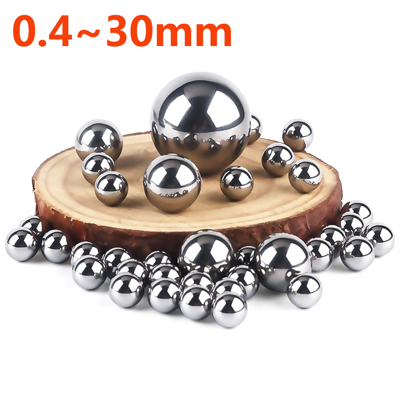 304 Stainless Steel Solid Ball Dia 0.4-30mm SUS Precision Bearing Steel Small Pellet Slingshot Marbles Round Smooth Slides Ball