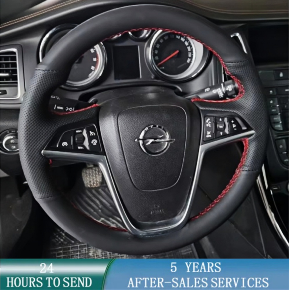 Aangepaste Auto Stuurhoes Hand Naaien Microvezel Leer Voor Opel Insignia 2008-2013 Astra (J) Cascada Mokka 2012-2019