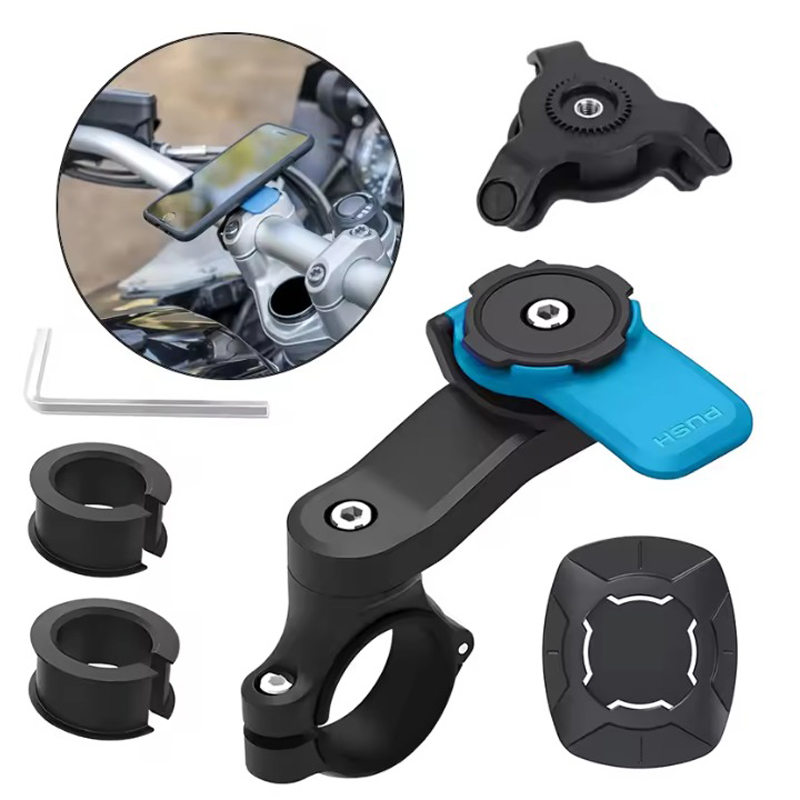 Universele fietshouder voor fiets- en motorfiets telefoonhouder, mobiele telefoonhouder voor MTB 360 °   Draaibaar voor MTB of racefiets