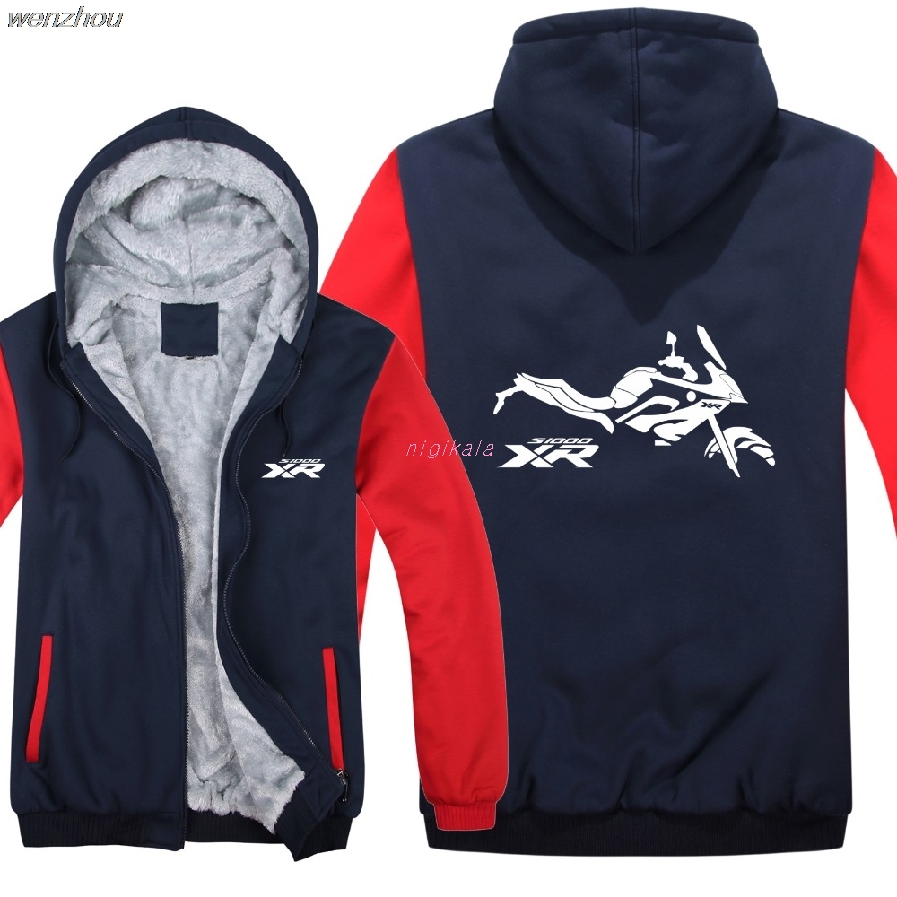 Winter Motorrad S1000XR Hoodies Männer Pullover Wolle Liner Verdicken S1000XR S1000XR Motor Sweatshirts Hoody HS-075