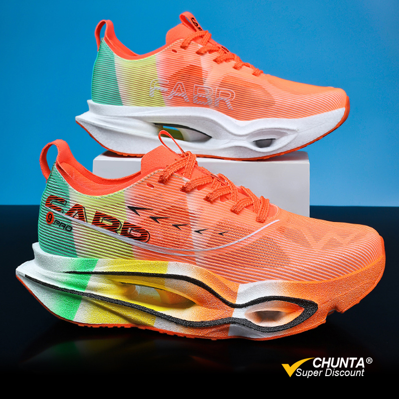 CHUNTA Tênis de Corrida Masculino com Placa de Carbono para Maratona, Esportivo, Respirável, Leve, Confortável, Feminino, Tênis Atlético
