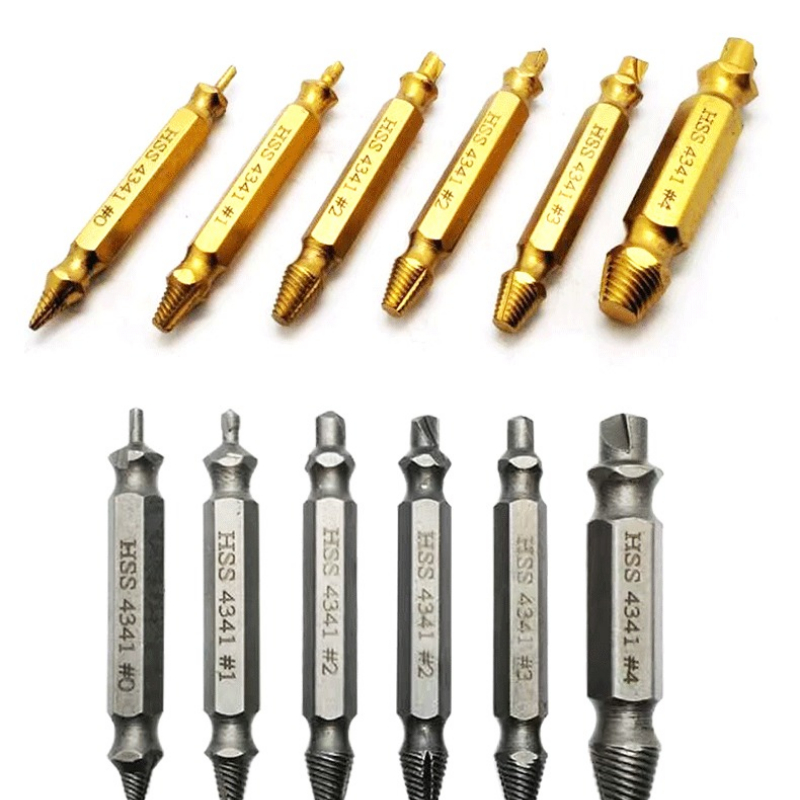 HSS foret endommagé vis extracteur ensemble haute vitesse acier dénudé cassé dissolvant petit facile à retirer Kit outils électriques