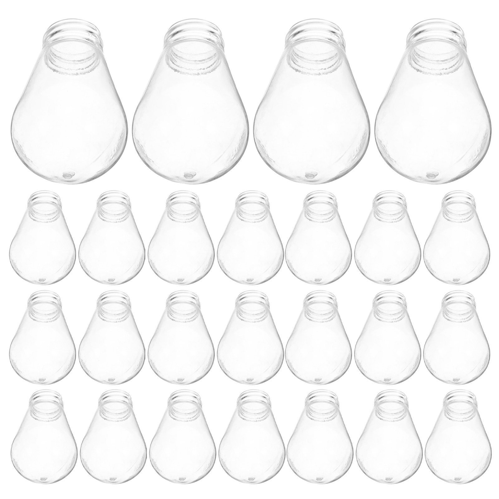 30Pcs Plastic Light Bulb Covers Clear Diffuser for E27 String Lights Universal Light Home Office Decor Lamp Replacement