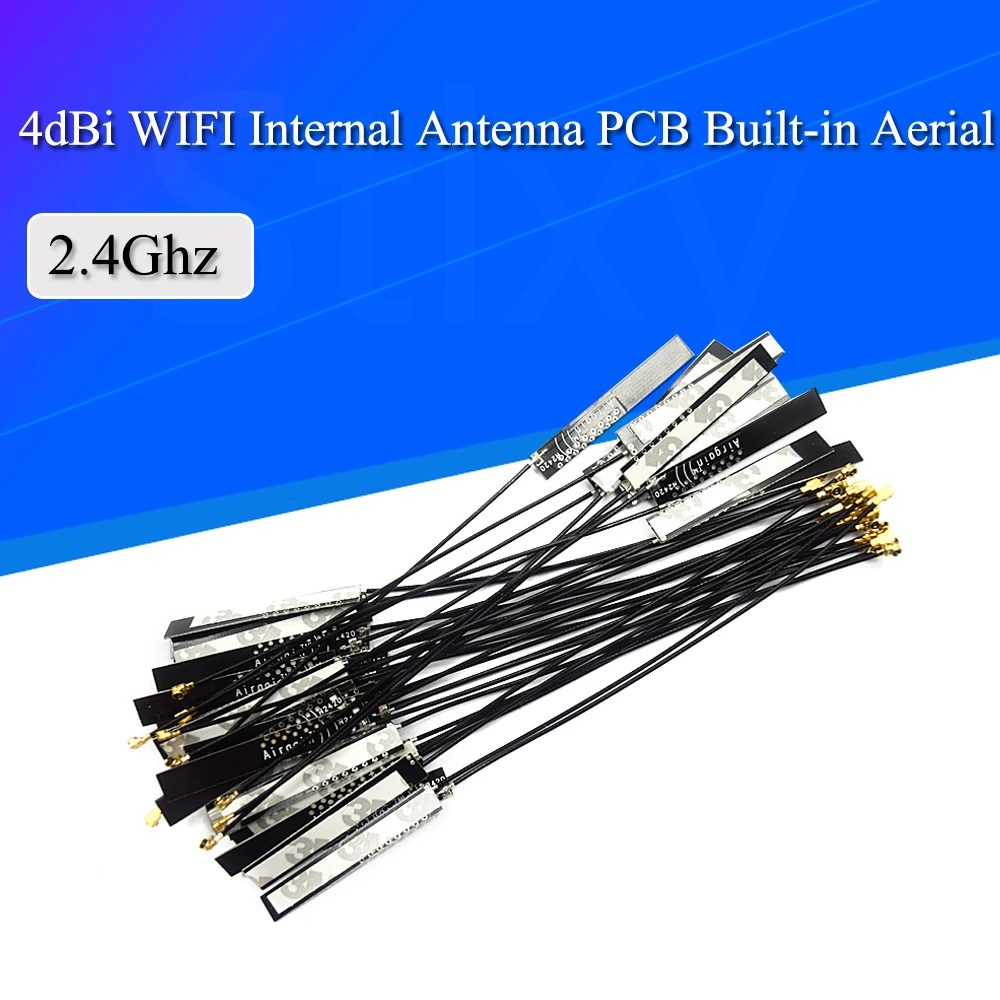 5 buah 4dBi WIFI antena Internal PCB Built-in Aerial 2.4Ghz IPX Airgain Omni antena UFL konektor