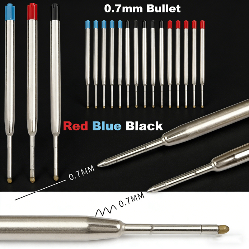 5–20 Stück, L: 3,9 Zoll/99 mm, Kugelschreiber-G2-Nachfüllungen für Stifte mit mittlerer Spitze, blau, rot, schwarz, Tintenstäbe für Bürobedarf, Schulbedarf