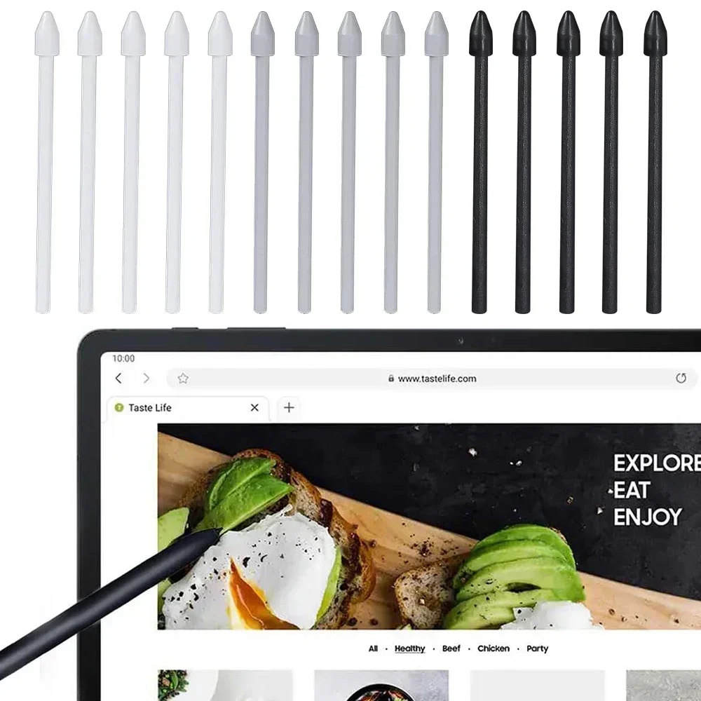 Wymienne końcówki do rysika Samsung Galaxy Tab S6 S7 S21 S22 S23 S24 Note 10 20 S Pen SPen z pęsetą do usuwania i zestawem wkładów