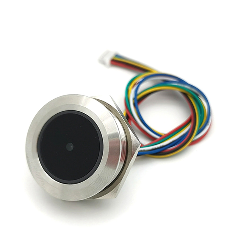 FUFU 2X GM861 Metall LED Control Ring Anzeige Licht UART Schnittstelle 1D/2D Barcode QR Code Barcode Reader Modul