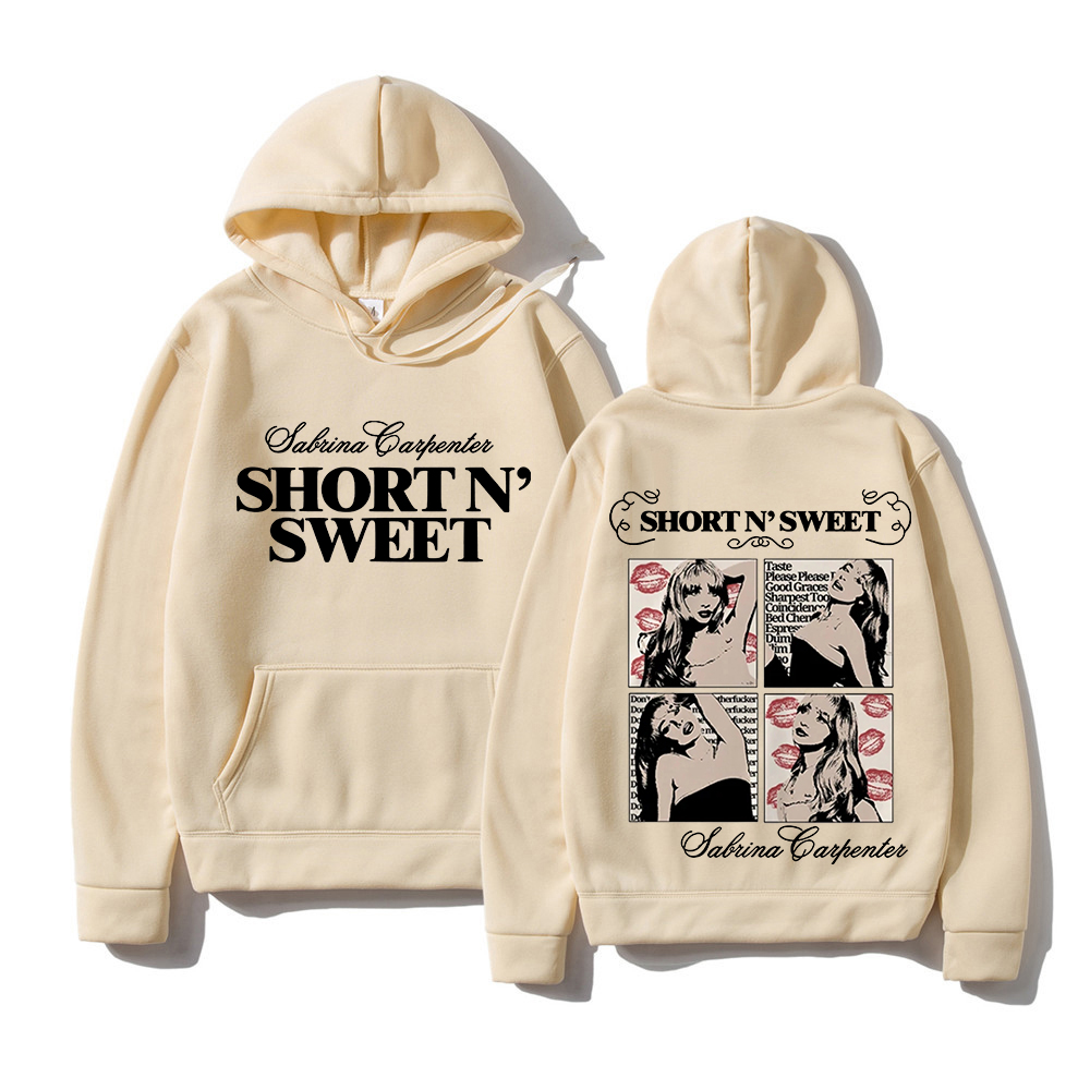 サブリナカーペンターショート N' Sweet パーカー男性ストリート美的カジュアルパーカーユニセックス秋冬原宿フード付きスウェット