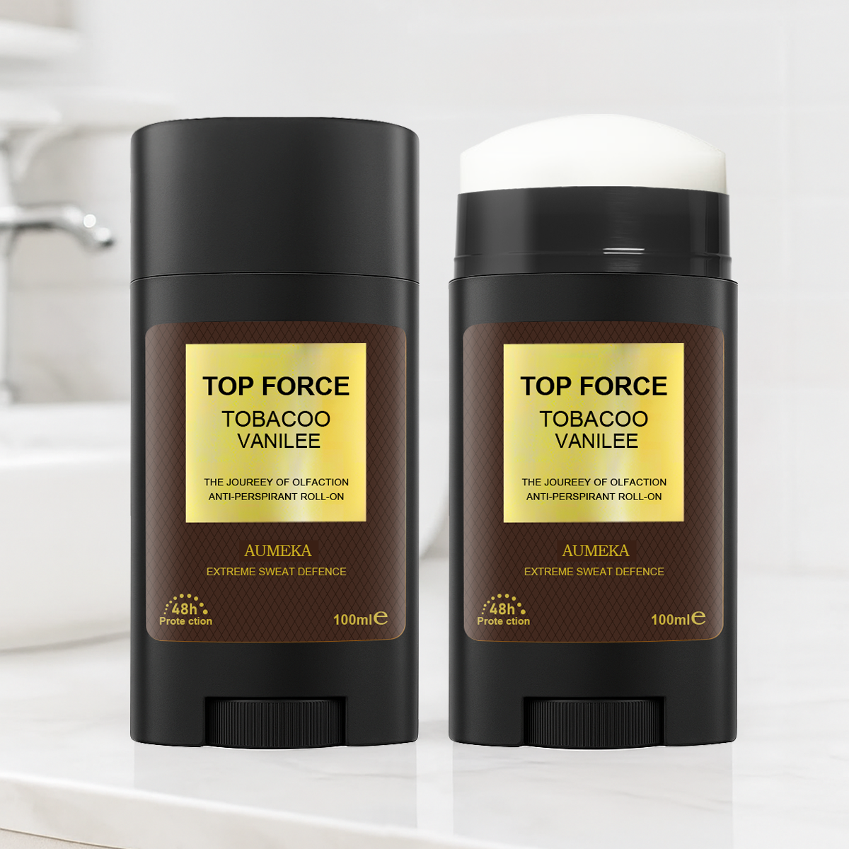Desodorizador de axilas masculino e antitranspirante com um perfume refrescante, desodorizador corporal de longa duração e bastão de desodorante masculino