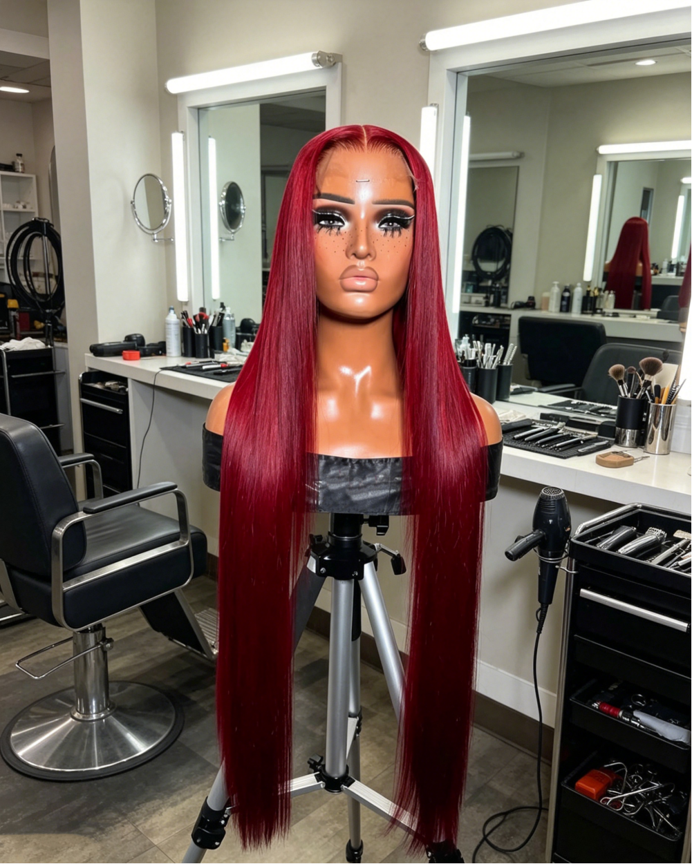Peruka typu lace front 99J Burgundy 13x4 13x6 HD z niewidoczną koronką, proste włosy naturalne, wstępnie wyskubana linia włosów, 30 36 cali, 250% gęstości, peruki lace frontal w kolorze czerwonego wina.