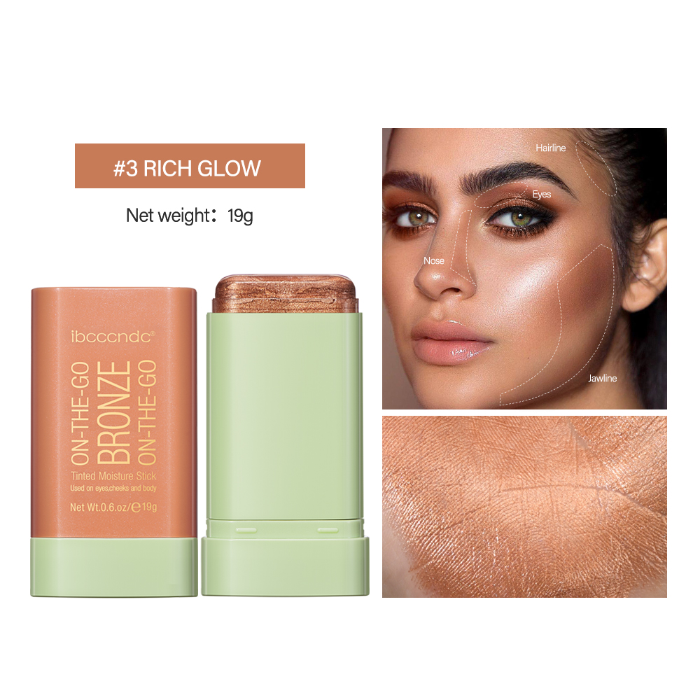 Blush multifunzione Stick Trucco viso Impermeabile Facile colore Rouge Fard Crema Contorno Resazione Illuminante Contorno Trucco