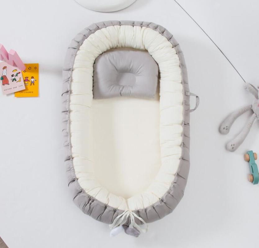 Baby Nest Stoßstange Schlafen Bett Tragbare Baby Krippe Infant Wiege Babybett Neugeborenen Kindergarten Stubenwagen Reise Klapp