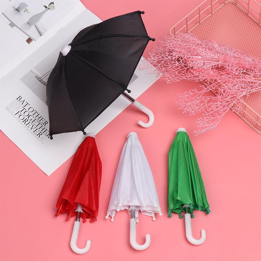 Accessoires de poupée, jouets pour filles, Mini parapluie, équipement de pluie pour poupées, accessoires pour Bjd, parapluies colorés, jouets de poupée