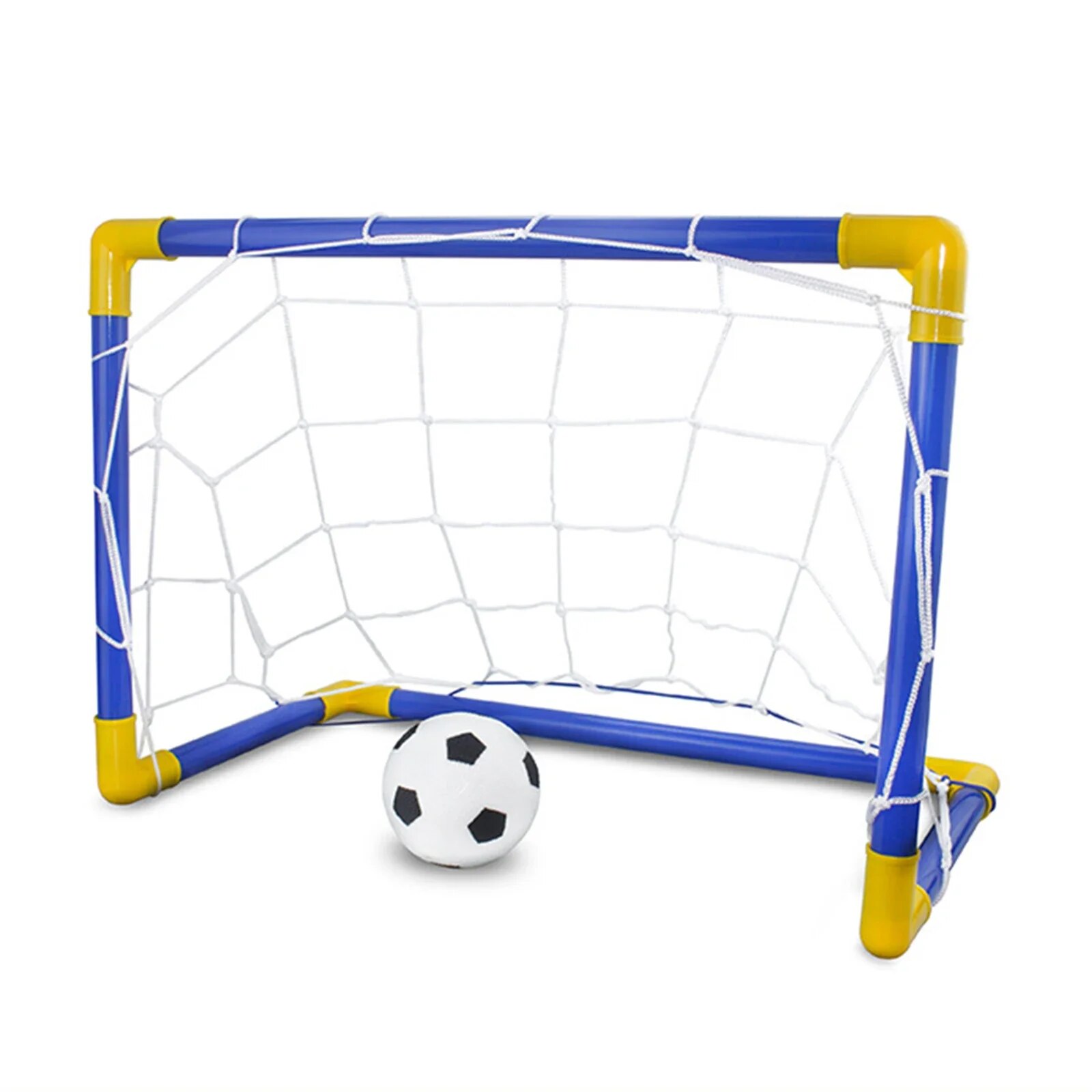 1PC kryty mini składany bramka do piłki nożnej plastikowy zestaw ramek do piłki nożnej nadmuchiwane zabawki sportowe dla dzieci do gier drużynowych w pomieszczeniach i na zewnątrz