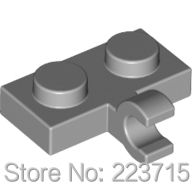 *Placa 1X2 W. 1 broche horizontal* SS412 50 piezas DIY bloque para iluminar ladrillo parte No. 11476 Compatible con otras partículas de ensamblaje