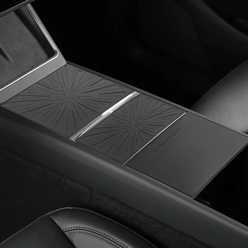 Central Control Panel for Tesla Model3 Highland Model Y/YL  Juniper 2026 Armrest Silicone Protection Patch Plaid Car Accessories