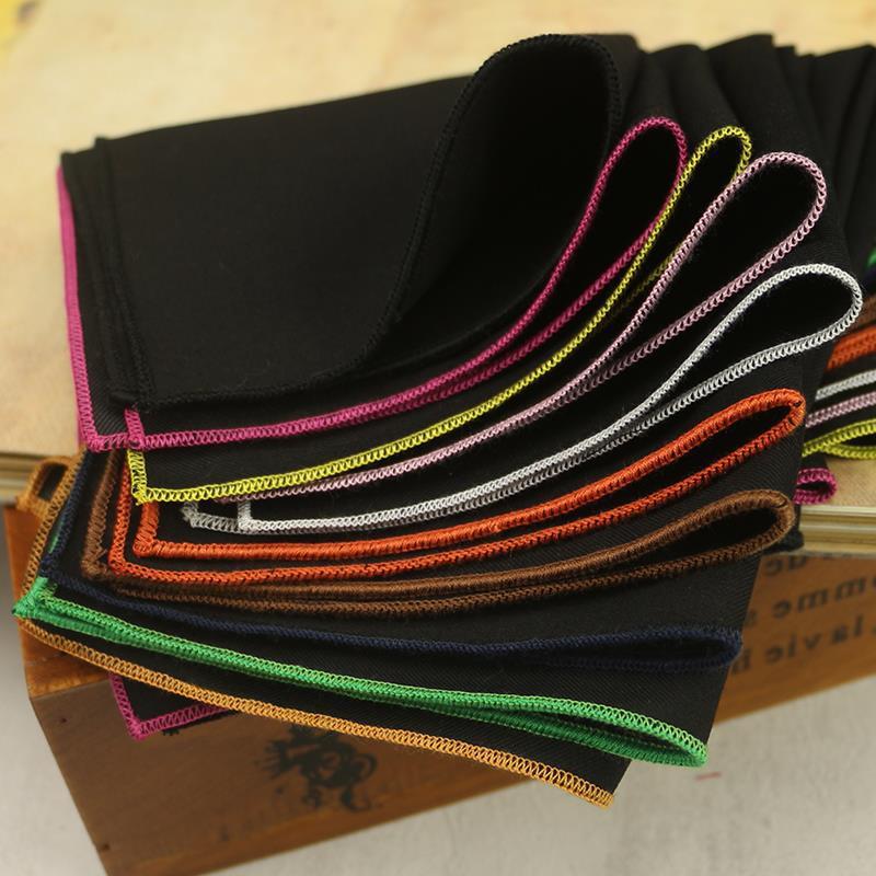 Lenço de bolso quadrado monocromático para homens, lenço casual, vestido formal, toalha de peito, acessórios de terno de negócios