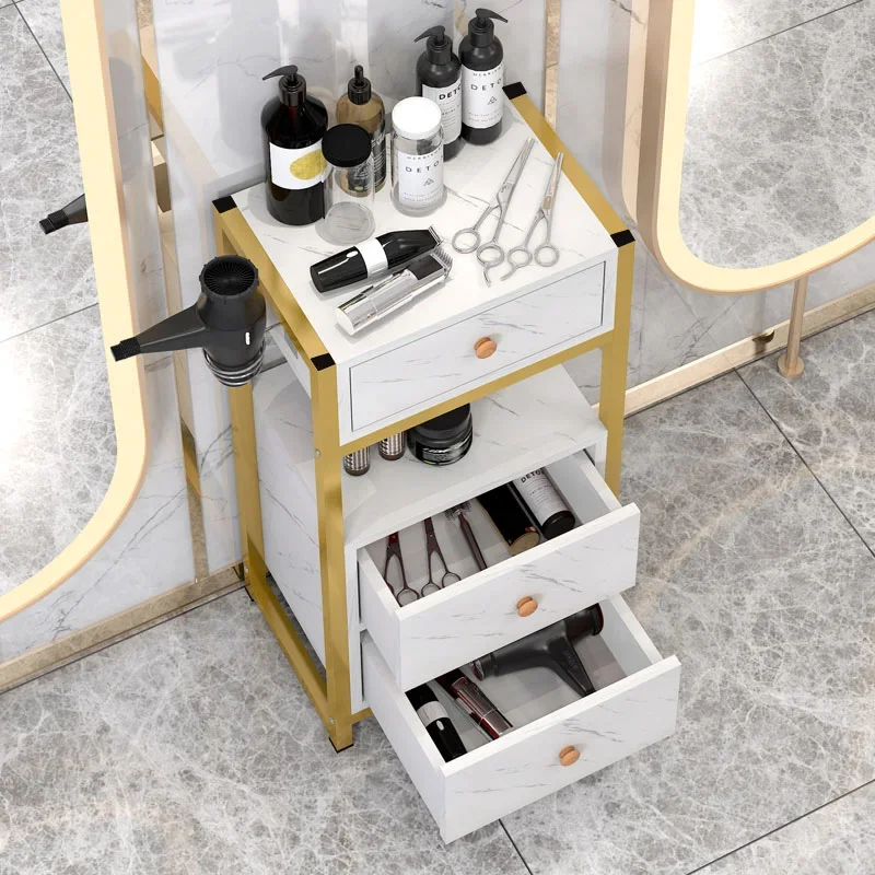 Salonkast Morandi Wit Minimalisme Kast Salonmeubilair Beauty Spa Extra tafel Apparaten Muebles De Manicurista