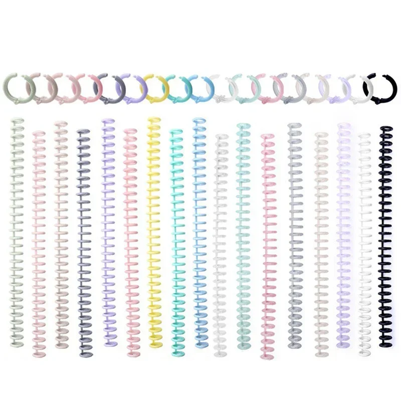 Anneau de reliure à feuilles mobiles, 5 pièces, anneaux en spirale à ressort, bande de reliure en plastique 30 trous pour papier A4, papeterie pour carnet de notes, fournitures de bureau