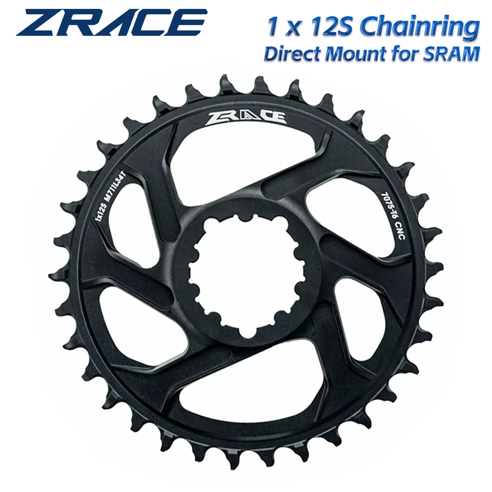Звездочки ZRACE 1 X 12s, 28/30/32/34/36T, 7075AL, твердость по Виккерсу 21, смещение 6 мм, для шатунов GXP Direct Mount, совместимы с Eagle