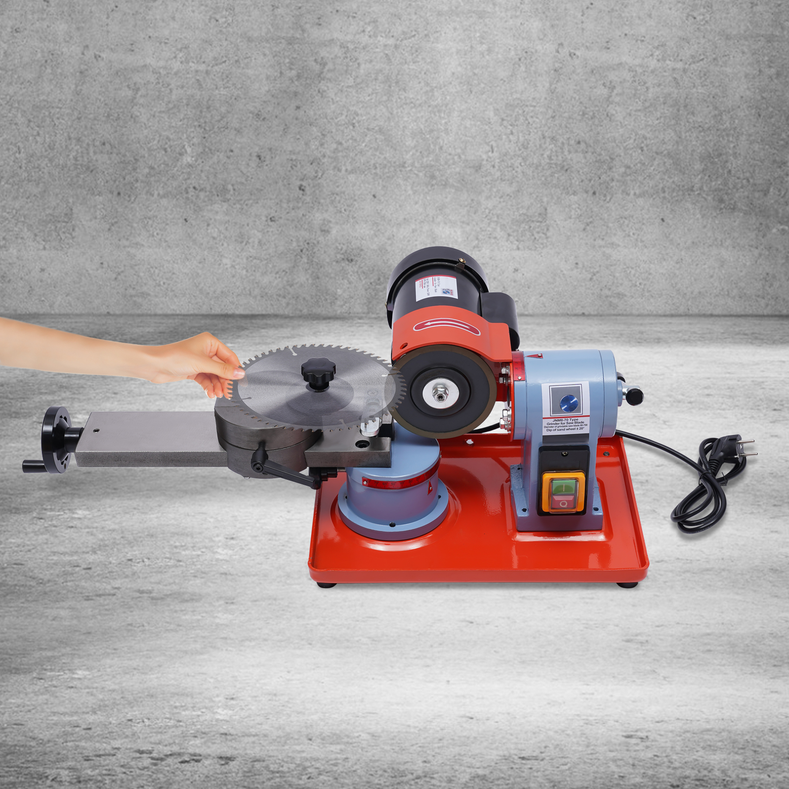 Afiladora de hojas de sierra circular de 220V 250W, máquina afiladora con amplio rango de corte y motor de cobre para cortar/afilado