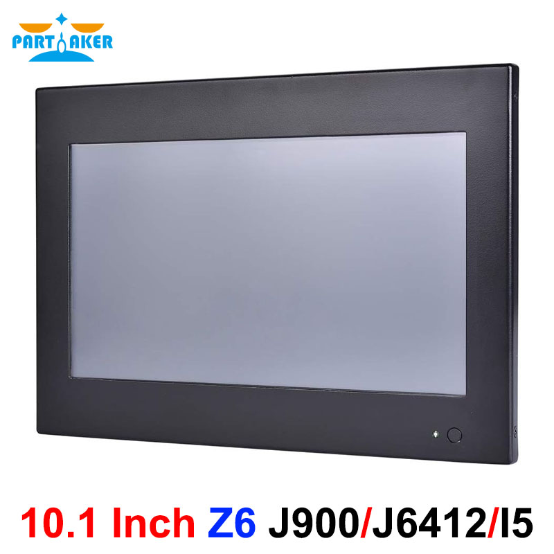 Partaker 10.1 Inch Backlit TFT LED Industrial Touch Screen PC Celeron J1900 J6412 Core I5 3317U 4200U Resistive All In One PC
