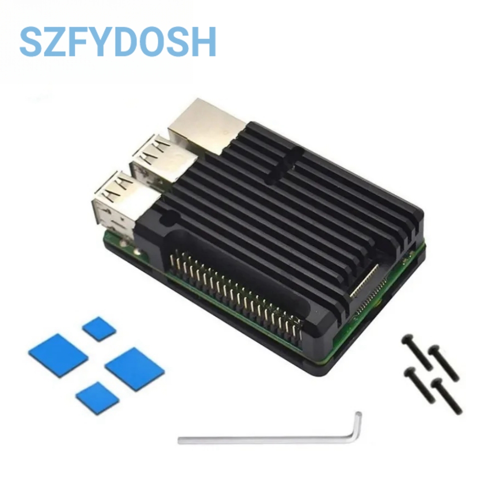 1 комплект Raspberry Pi 4B 3B + модель + (плюс) модуль системы охлаждения с двойным вентилятором и радиатором